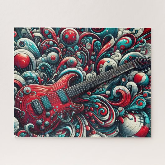Rock Music Guitar Puzzle (Horizontal)