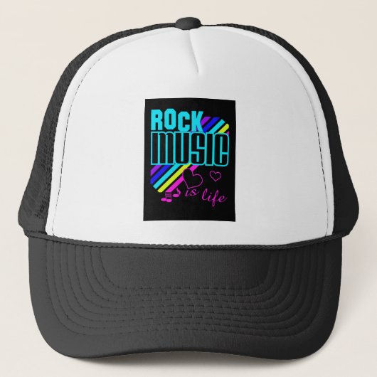 Rock Music hat Truckerkappe (Vorderseite)