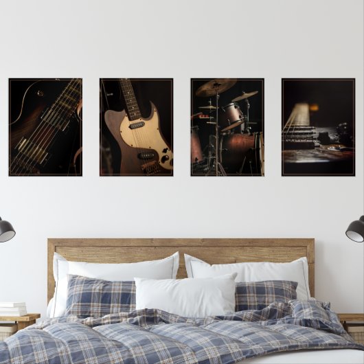Rock Music Nostalgia Print Set (Schlafzimmer)