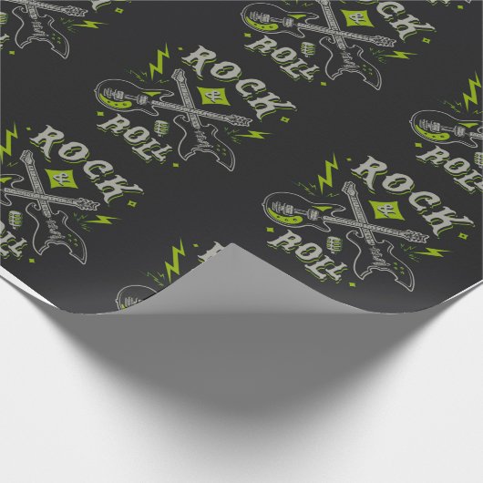 Rock Music Pattern Geschenkpapier (Ecke)