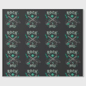 Rock Music Pattern Geschenkpapier (Flach)