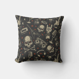 Rock Music Pattern Kissen