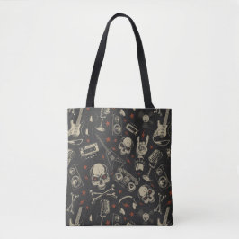 Rock Music Pattern Tasche