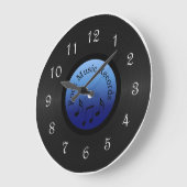 Rock Music Record Round Wall Clock Große Wanduhr (Winkel)