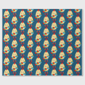Rock Musician Egghead Geschenkpapier (Flach)