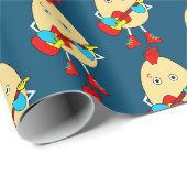 Rock Musician Egghead Geschenkpapier (Rolleneckpunkt)