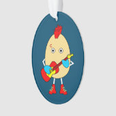 Rock Musician Egghead Ornament (Vorderseite)