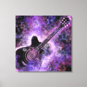 Rock-Musik Gitarre Leinwanddruck