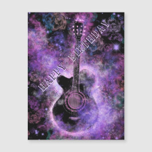 Rock-Musik-Gitarre-Magnet-Geburtstagskarte Magnetkarte