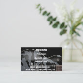 Rock-Musiker Visitenkarte (Stehend Vorderseite)