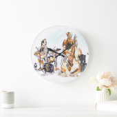 Rock-Musikgruppe Große Wanduhr (Zuhause)