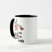 Rock my Christmas Socken Tasse (Vorderseite Links)
