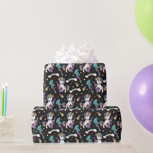 Rock N Einhörner Geschenkpapier (Partygeschenke)
