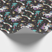 Rock N Einhörner Geschenkpapier (Ecke)