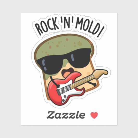 Rock n Mold Funny Broad Pub Aufkleber (Blatt)