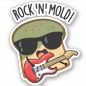 Rock n Mold Funny Broad Pub Aufkleber (Vorderseite)