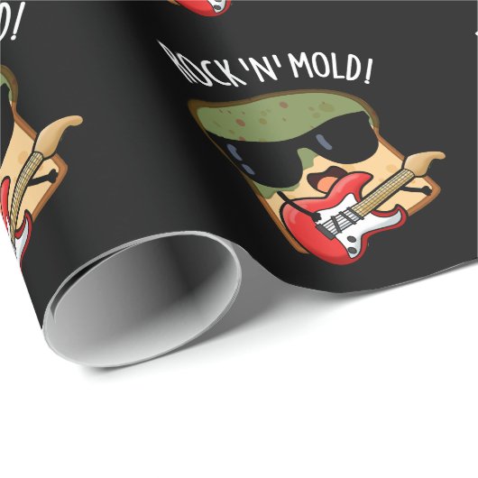 Rock n Mold Funny Brot Pub Dark BG Geschenkpapier (Rolleneckpunkt)