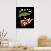 Rock n Mold Funny Brot Pub Dark BG Poster (Küche)
