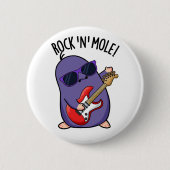 Rock N Mole Funny Animal Pub Button (Vorderseite)