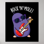 Rock N Mole Funny Animal Pub Dark BG Poster (Vorne)