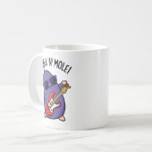 Rock N Mole Funny Animal Pub Kaffeetasse (Vorderseite Links)