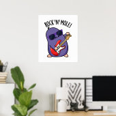 Rock N Mole Funny Animal Pub Poster (Heimbüro)