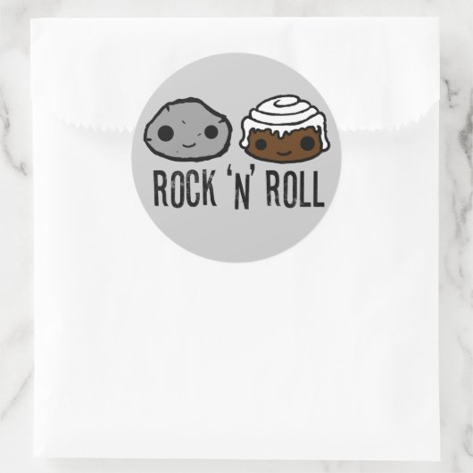 Rock 'N' Roll Aufkleber (Tasche)