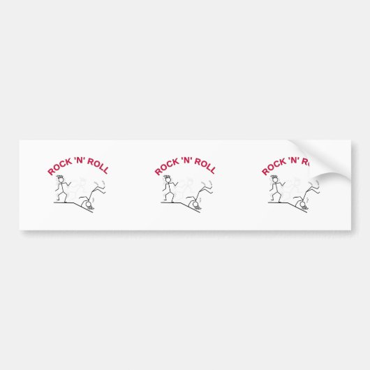 Rock 'N' Roll Autoaufkleber (Vorne)