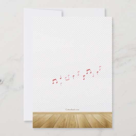 Rock 'n Roll Dance Party Einladung (Rückseite)