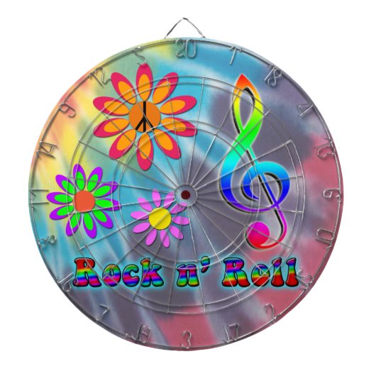 Rock n' Roll Dartscheibe (vorne)