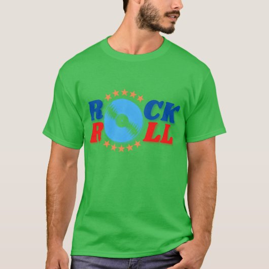 ROCK N ROLL DISCO Mädchen T-Shirt (Vorderseite)