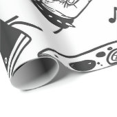 Rock N Roll Forever Geschenkpapier (Rolleneckpunkt)
