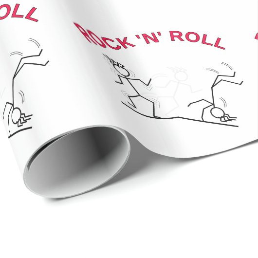 Rock 'N' Roll Geschenkpapier (Rolleneckpunkt)