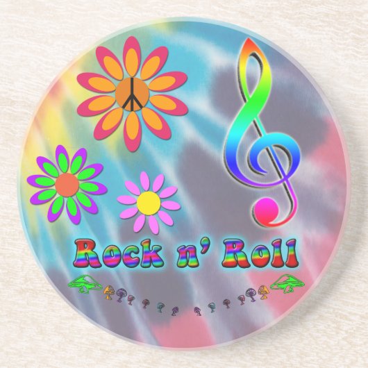 Rock n' Roll Getränkeuntersetzer (Vorne)