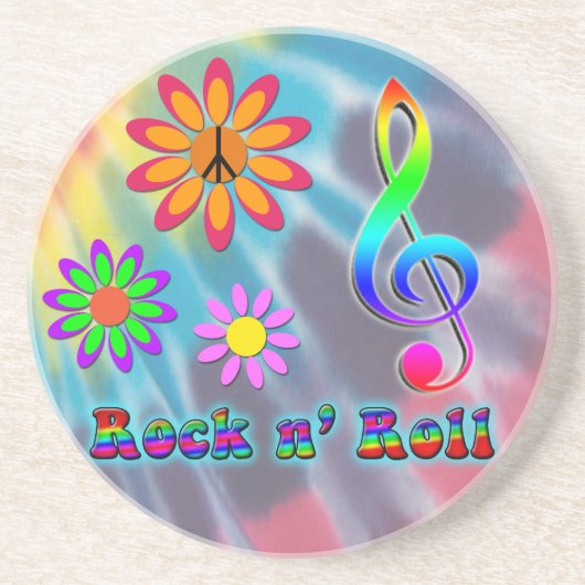 Rock n' Roll Getränkeuntersetzer (Vorne)