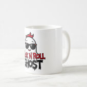 Rock N Roll Ghost Mug, Fun Halloween Graphic T Kaffeetasse (VorderseiteRechts)