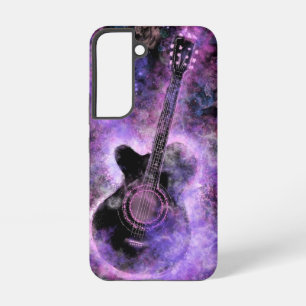 Rock n Roll Gitarre Lila Ich liebe Rockmusik Samsung Galaxy Hülle