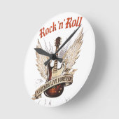 Rock n Roll Gitarrenlegenden leben ewig Uhr (Winkel)