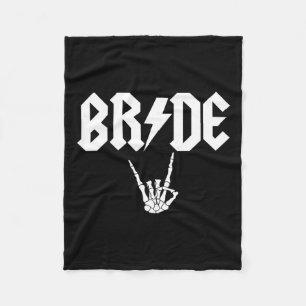 Rock N Roll Gothic Halloween Junggesellinnenabschi Fleecedecke