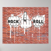 Rock-N-Roll Graffiti Poster (Vorne)