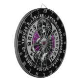 Rock ’n’ Roll Graphic - Music School Design Dartscheibe (Vorderseite Links)