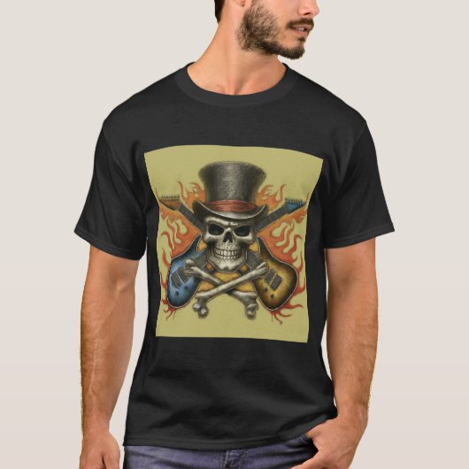 Rock 'n' Roll Inferno: Skull and Crossbones Tee (Vorderseite)