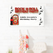 Rock n' Roll Jukebox Geburtstagsparty Banner (Insitu)