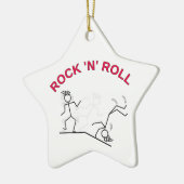 Rock 'N' Roll Keramik Ornament (Links)