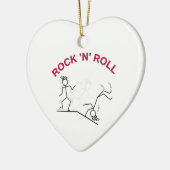 Rock 'N' Roll Keramikornament (Links)