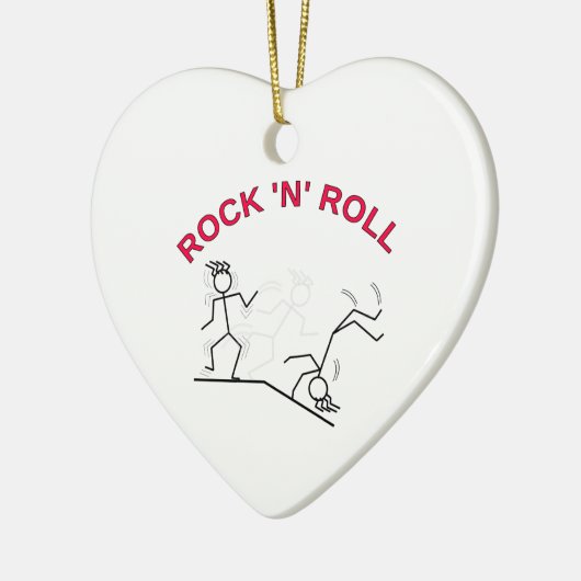 Rock 'N' Roll Keramikornament (Links)