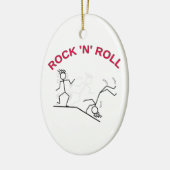 Rock 'N' Roll Keramikornament (Links)
