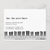 Rock' N' Roll Konzert Postkarte (Rückseite)