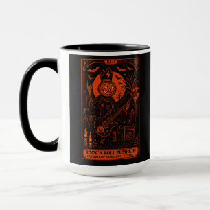 Rock ’N Roll Kürbis-Tasse – Gotische Tarotkarte Tasse