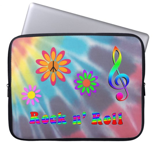 Rock n' Roll Laptopschutzhülle (Vorderseite)